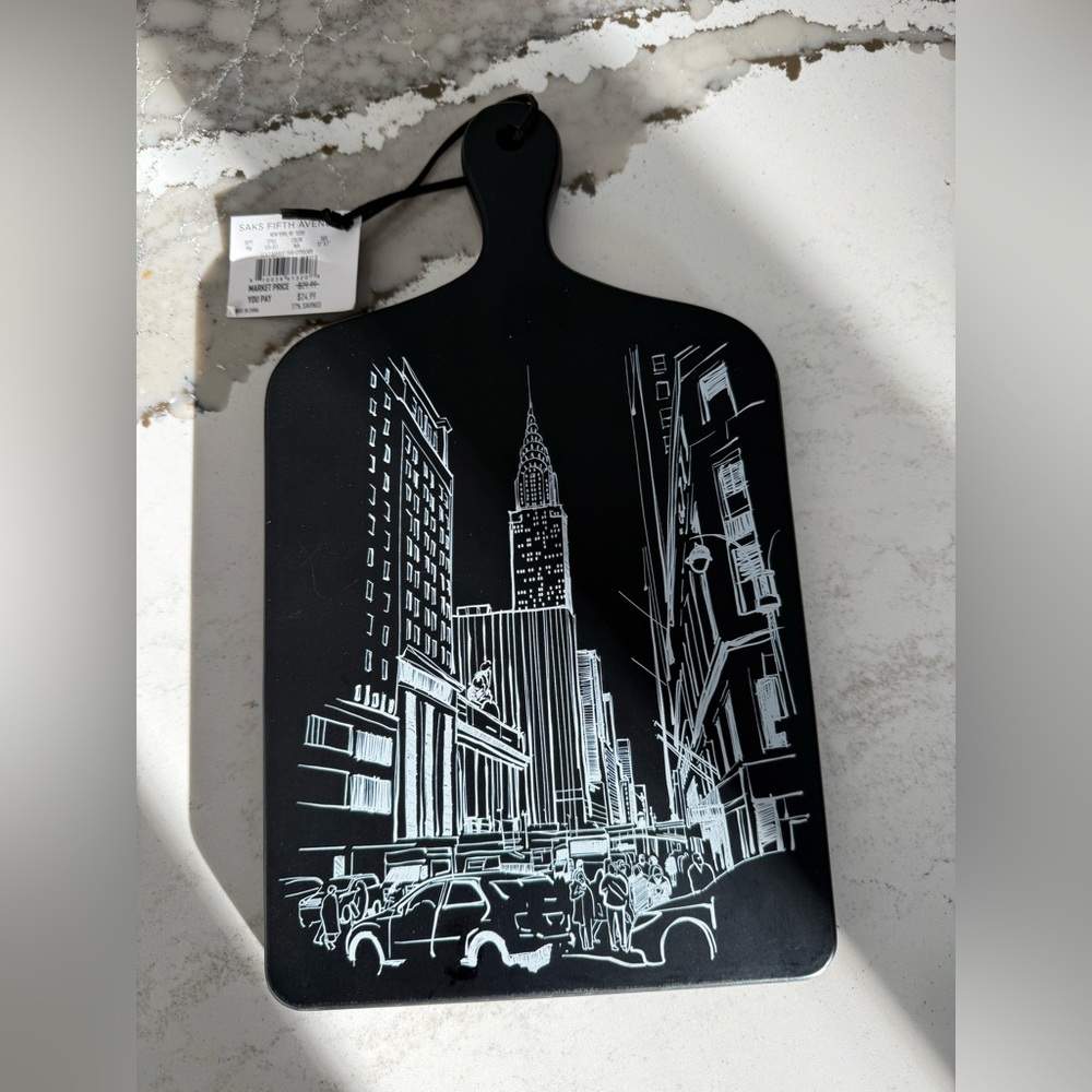 Saks Fifth Avenue Urban Sketch Cutting Board